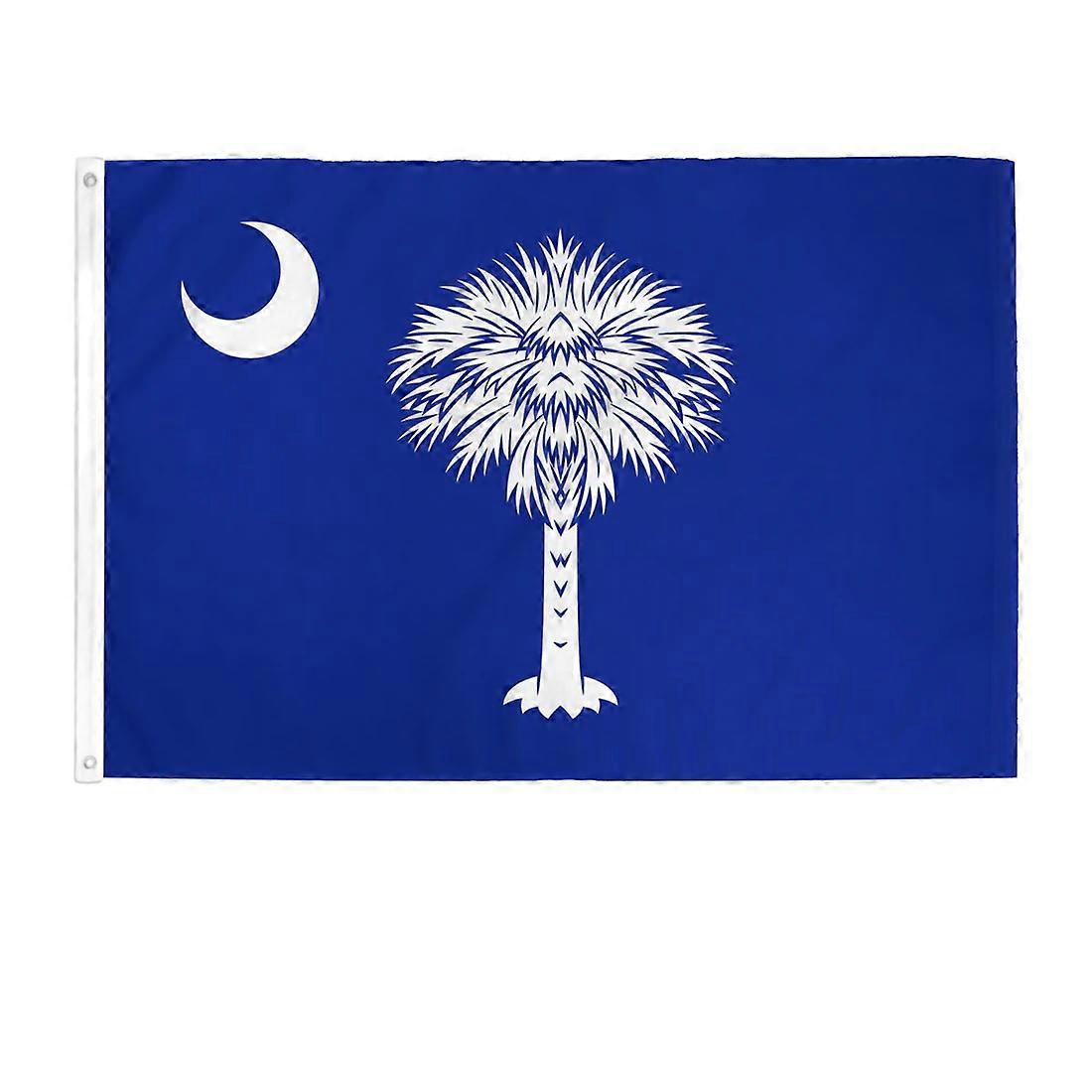South Carolina Flag 3x5ft 150X90CM 100D Polyester Banner Custom Grommets  Advertising Promotion Flying
