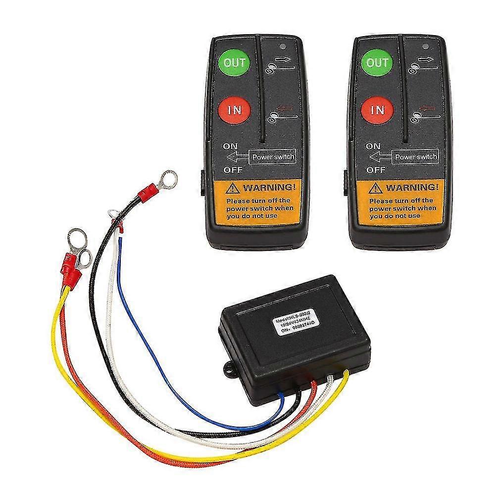24v 50ft Auto Wireless Console Winch Remote Control Car Manual Transmitter Button Console For Car A