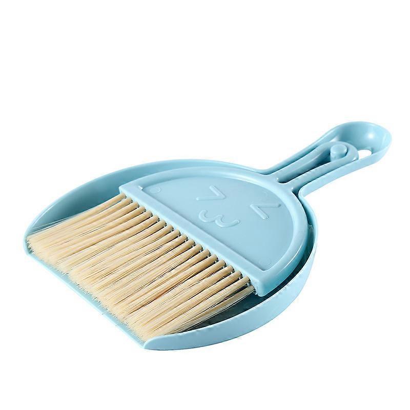 Mini Broom Household Handheld Small Desktop Cleaning Garbage Shovel Small Dustpan Dusting And Sweeping 2-piece Set White Zinuo Boutique
