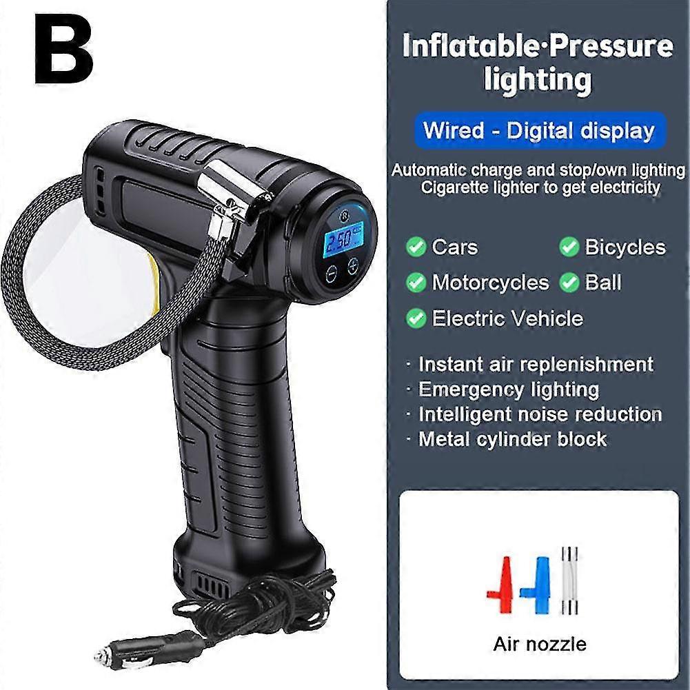 120w Auto Luftpumpe Drahtlos / verdrahtet Reifen aufblasbare Pumpe tragbare Auto Luftkompressor Elektroauto Reifen Inflator für Auto Fahrrad