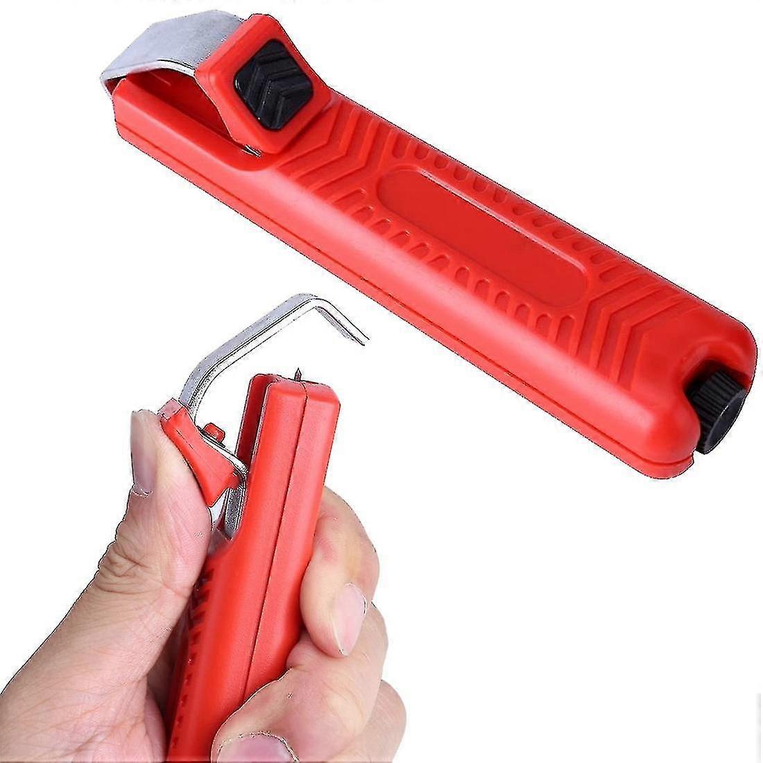 Cable Stripper Plastic Handle Wire Stripping Machine Cutting Plier Crimping Tool Rubber Cable Wire Stripper 1pc