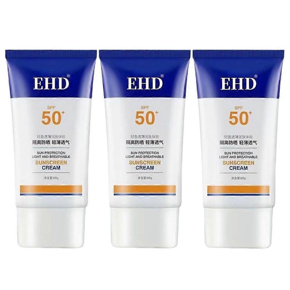 3X EHD sunscreen: Light and non-greasy, protection against UV rays