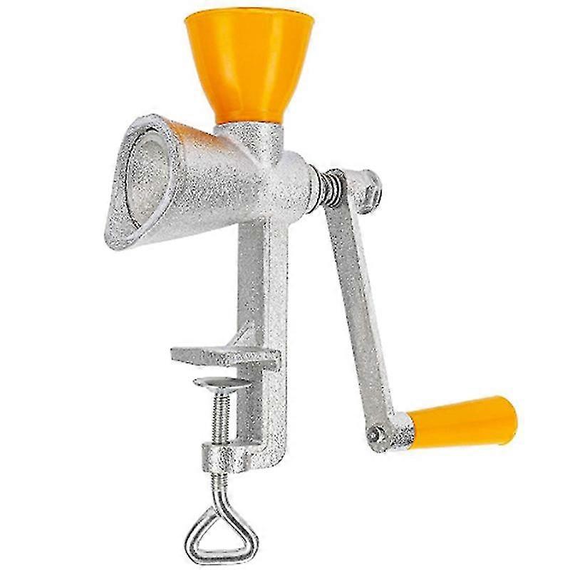 Iron Hand Grinder Manual Poppy Seed Mill Grinder Small Grain Mill With Plastic Hopper