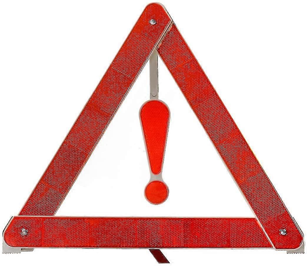 Starlight Car Warning Triangles,car Triangle Triangle Reflective Warning Plate Safe Parking Sign Car Kit With (1 Pcs, Red)