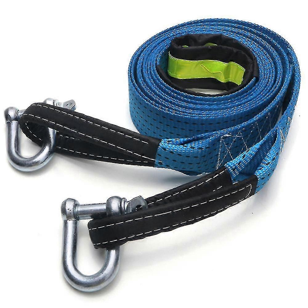 Car Traction Belt Rope 5m 8t With Off-road Accessories Metal Hook