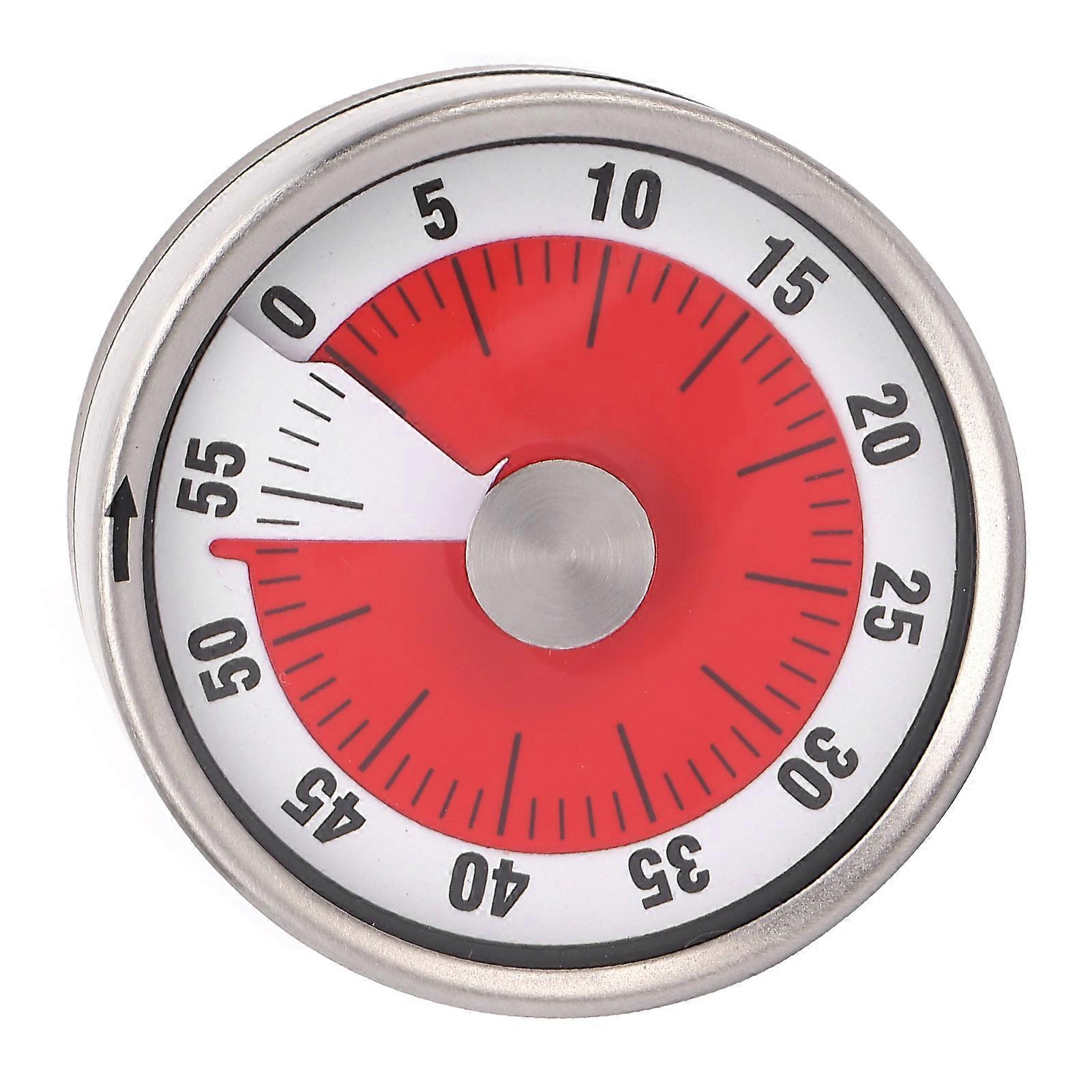 Mechanical Kitchen Timer Cooking Studying Sleeping Clock Round Reminder Student Time ManagerWhite