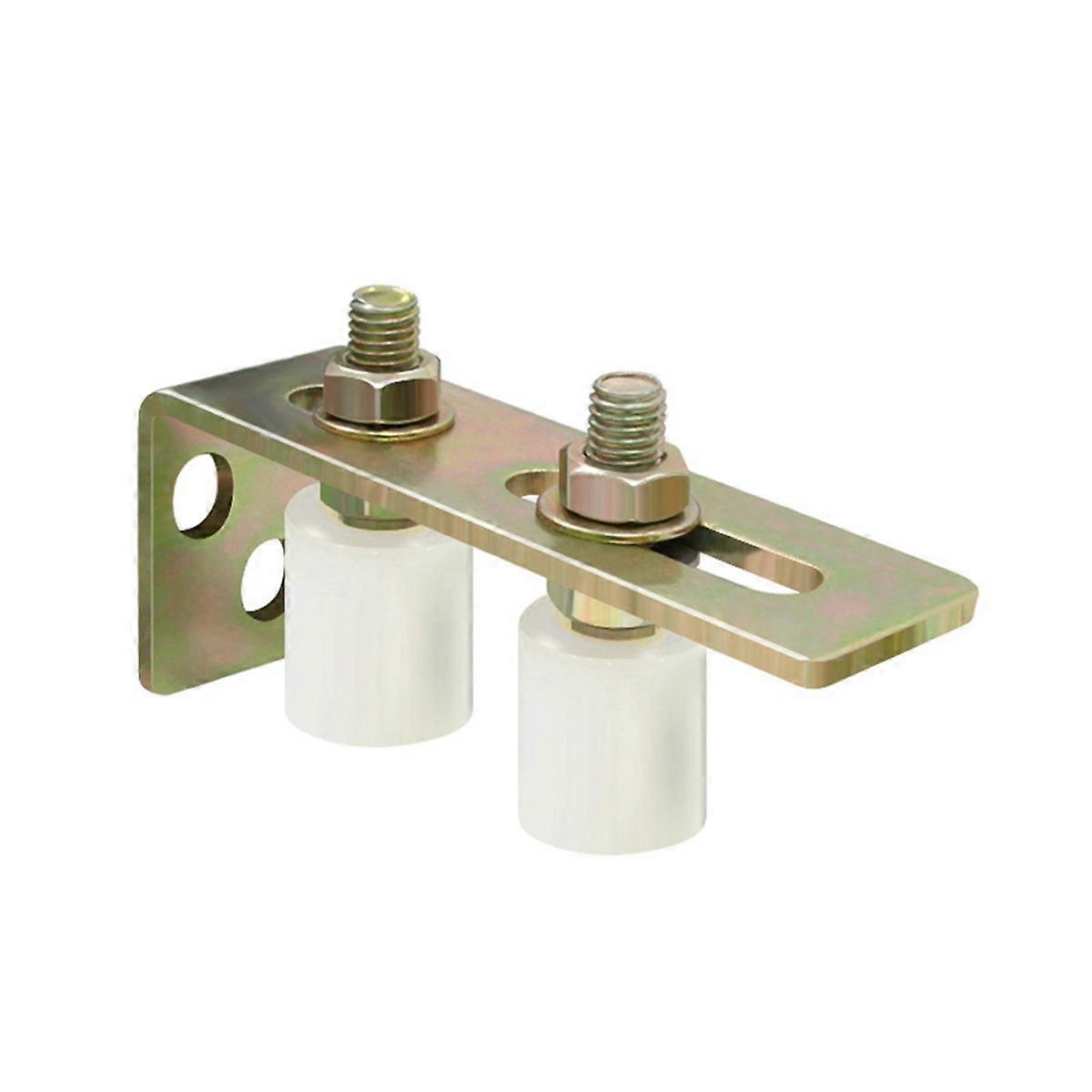 1PCS Patio Door Track Guide Rollers Sliding Door Guide Rollers with L-Pillar Bracket Adjustable Dou