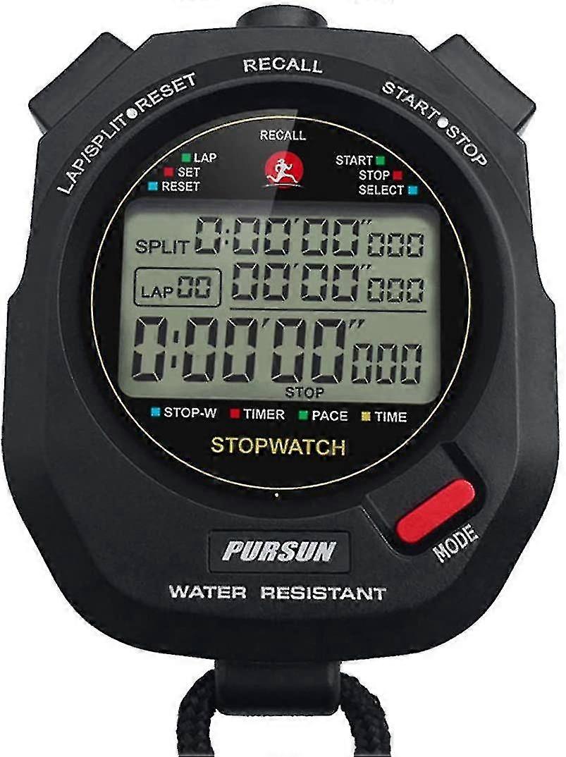 Chronomètre Sport Avec 100x2laps Split Memory/0.001second Timing