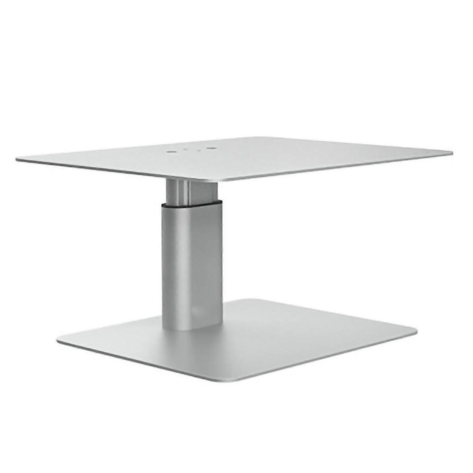 Supporto per monitor regolabile in altezza, antiscivolo, design ergonomico, supporto per monitor di diverse dimensioni, argento