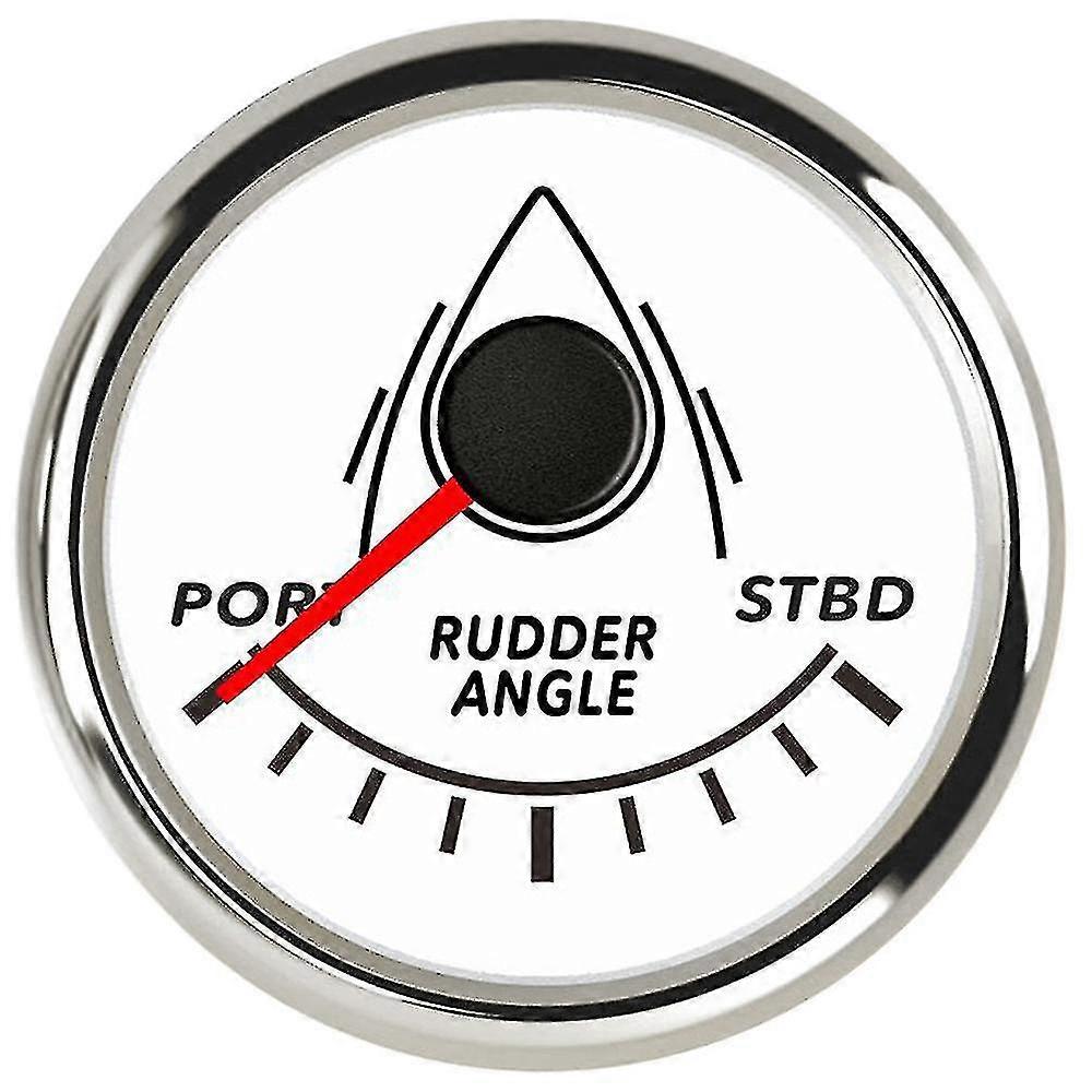 52mm Marine Rudder Position Indicator Waterproof Red Backlight With 0-190 Ohm Rudder Mating Sensor 12v/24vd For Marine Yacht