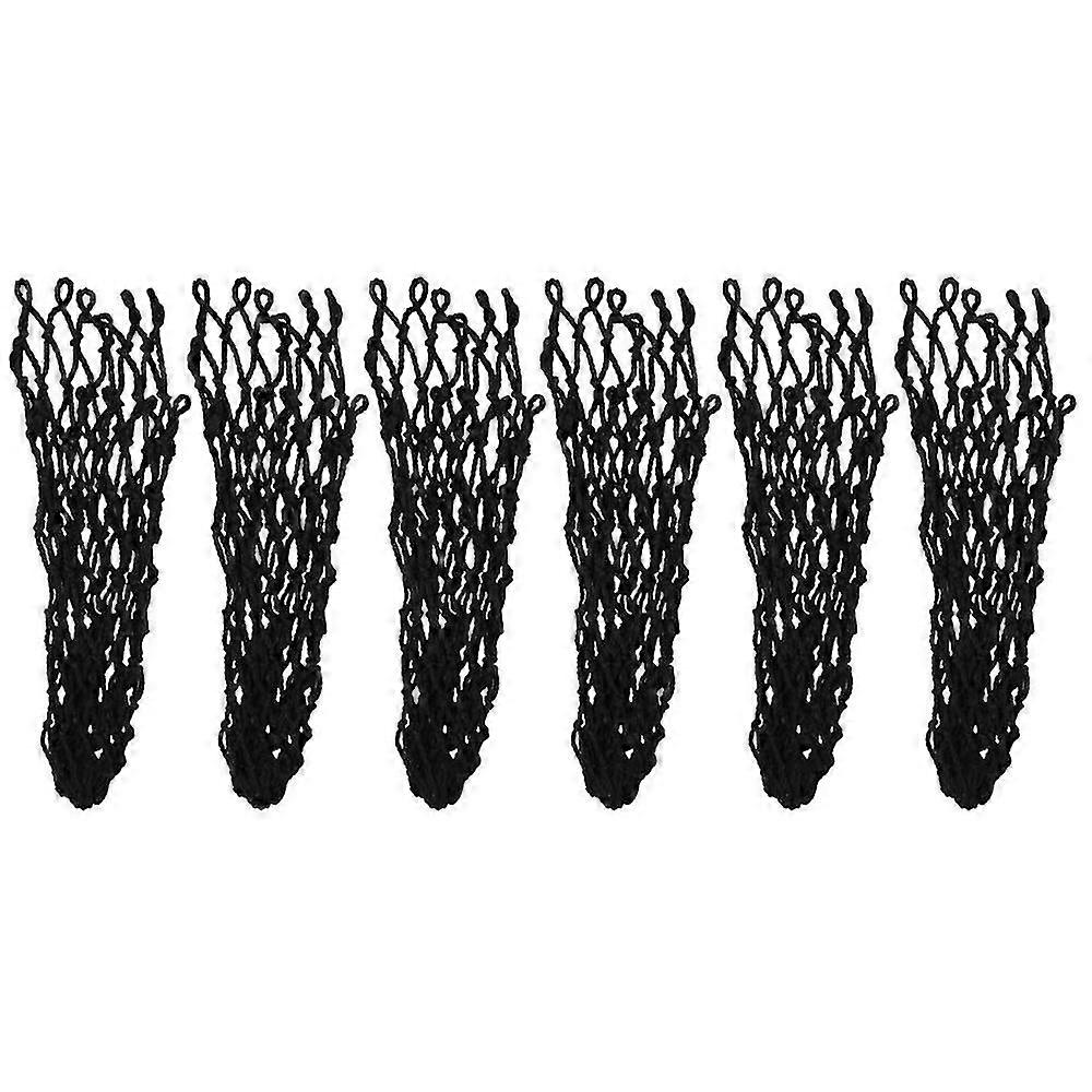 6pcs Billiards Net Hollow Thicker Stronger Out Pool Table Pocket Nets For Billiards Trainning (haoyi