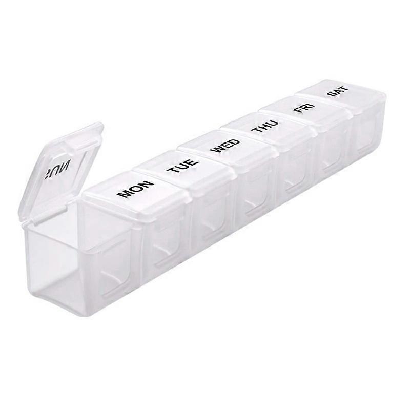 Extra Large Weekly Pill Organizer, Daily Pill Cases 7-day medicine box classification portable