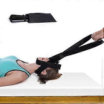 Neck Stretcher Strap, Spine Chiropractic Decompression Tool With Chin Belt. Cervical Neck Traction Device