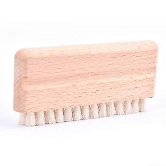 Lp Vinyl Record Cleaning Brush Anti-static Goat Hair Wood Handle Brush Cleaner