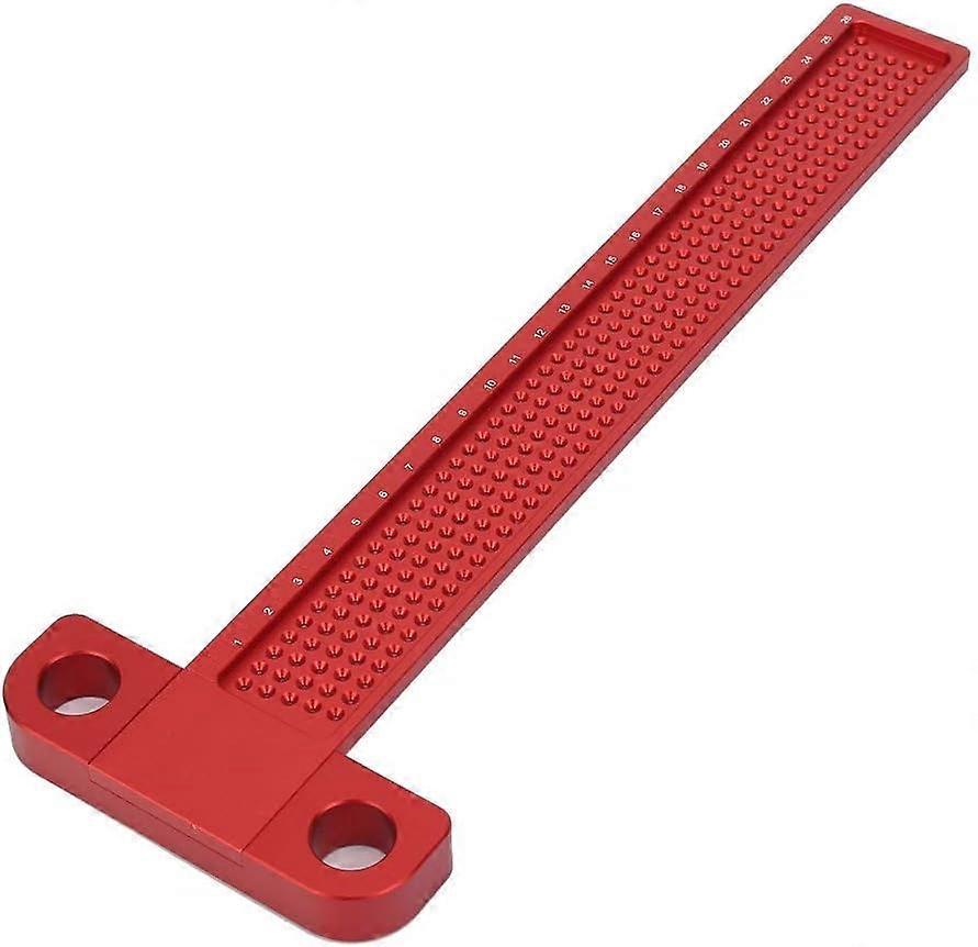 T Type Marking Ruler - Aluminum Alloy Metric Measuring Ruler for T-260 Working Woodworking Tools and Marking Indicator