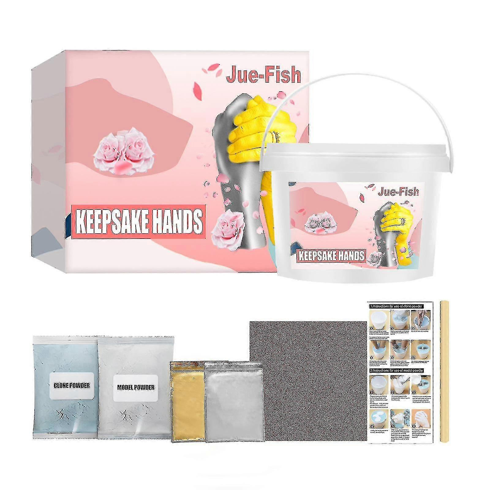 Hand Casting Kit - Diy Plaster Statue Modeling Kit, Unique Birthday, Anniversary, Wedding Gift - Baby Hand And Foot Mold Souvenir