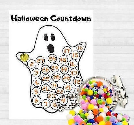 Halloween Countdown Kalender Advent Geist Geschenk Wanddekoration