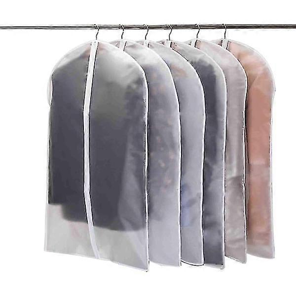 6-pack Moth-proof zippered clothes protectors for wardrobe storage