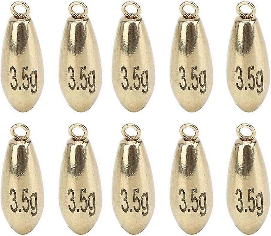 Fishing Weights Sinkers Accessory,50Pcs Golden Portable Reusable Rotation Fishing Weights Sinkers Fishing Accessory