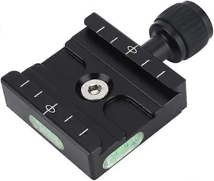 Arca Style Bipod Rail Adapter Swivel Stud Arca Head Metal Clamp Black Quick Release Plate for Arca RRS Benropod Head Lj