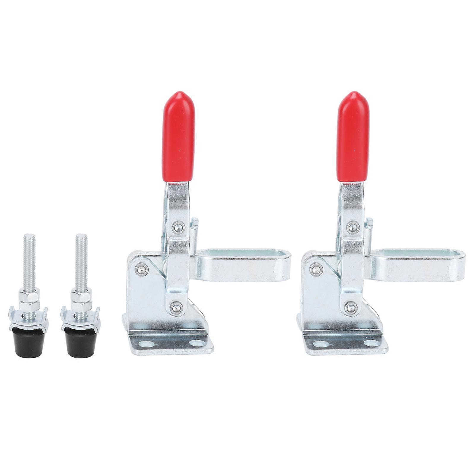 2 Set Toggle Clample Hold Down Anti Slip Hand Tool Quick Release Welding Clamp Fixture