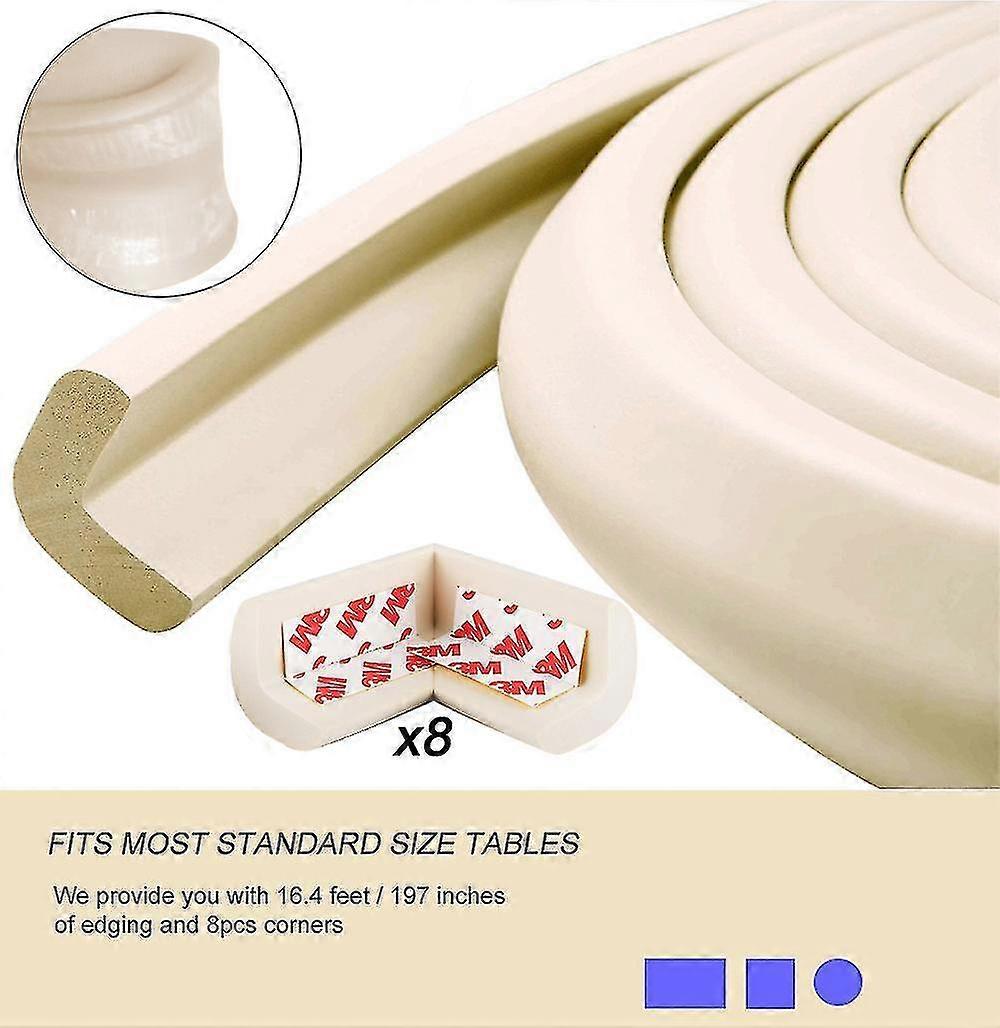 Baby Proofing White Corner Guards Set Edge Corner Guards Safe Edge Corner Cushion Child Safet Z64400
