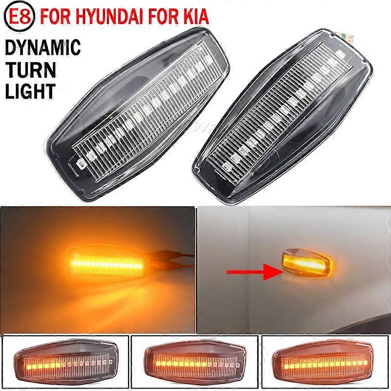 Dynamic Turn Signal LED Side Marker Light Flashing Indicator For Hyundai Elantra XD i10 Getz Sonata XG Tucson Terracan Coupe Motor Vehicle Lighting