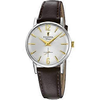 Festina Extra Brown Leather Watch