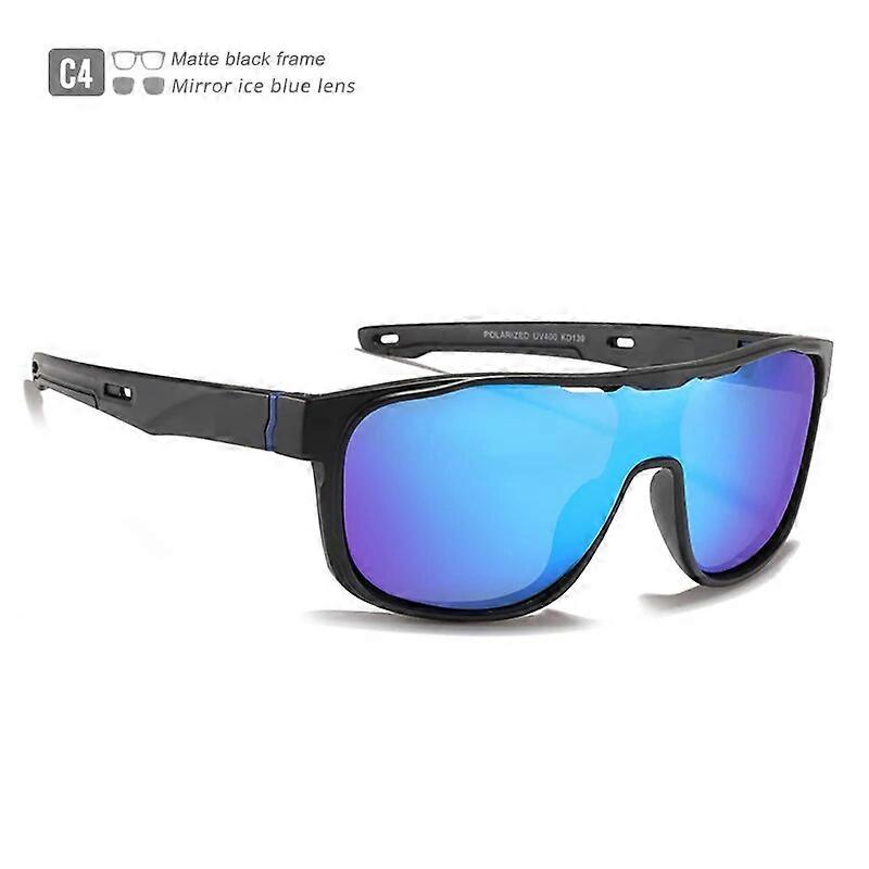 KDEAM One Piece Shape Gepolariseerde Zonnebril AdultSports Shield Bril Oversized vermindert windvang Ontworpen Frame