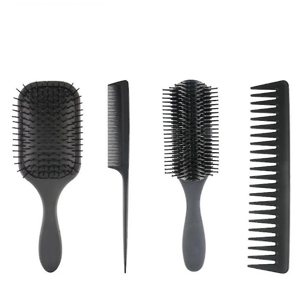 4-piece Split Comb, Rat Tail Comb, Steel Needle Tail Comb, Fine Tooth Comb