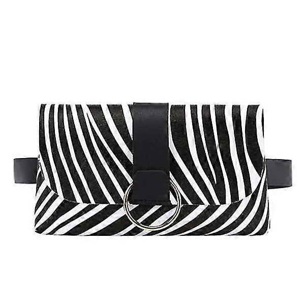 Damen Gürteltasche Klappe Leder Bauchtasche