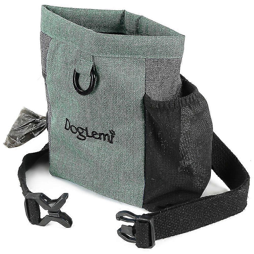 Dog Treat Pouch With Adjable Waist Belt, Portable Dog Treat Bag For , Closure