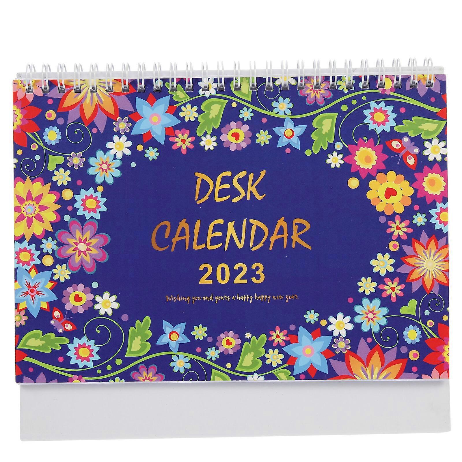 Decorative 2023 Calendar Desktop Calendar for Home Planner Paper Calendar