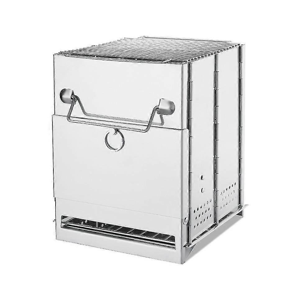 キャンプストーブステンレス鋼の薪ストーブサバイバルトレッキング調理用品のためのポータブル屋外燃焼ツール-MXBC