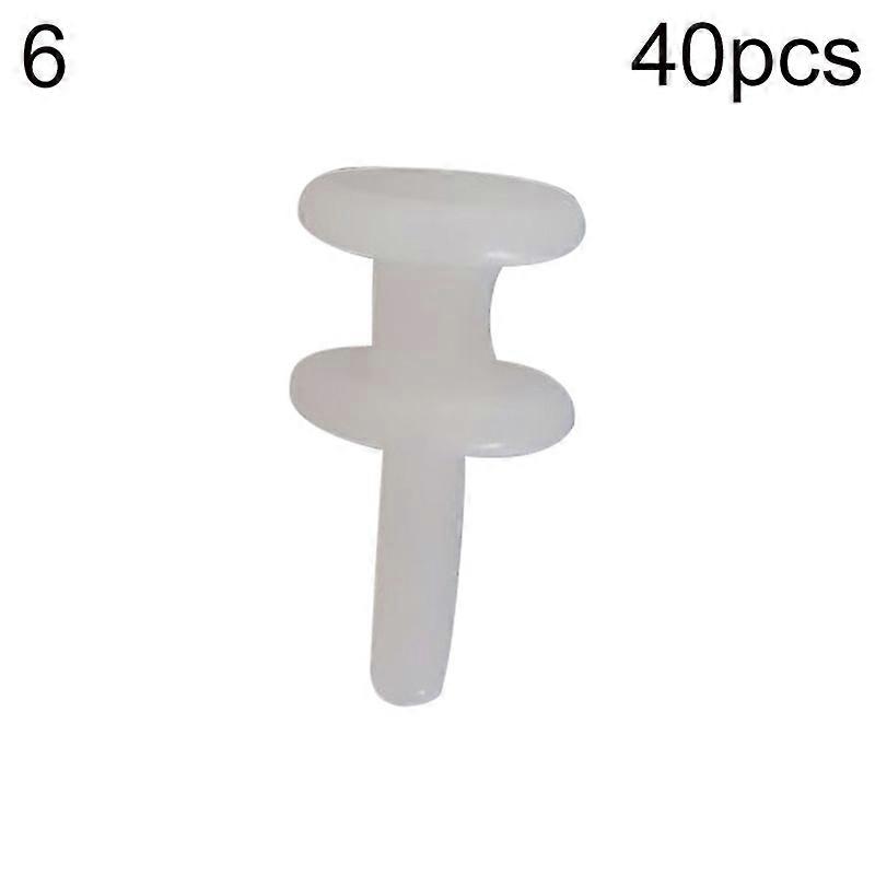 40Pcs Window Curtain Rod Slide Rail Track Glider Drape Pole Runner Loop Hook