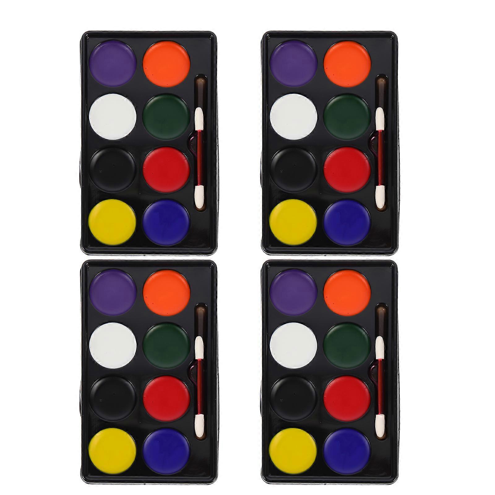 4 stuks make-up borstel set partij benodigdheden gezicht schilderen benodigdheden clown make-up special effect pigment