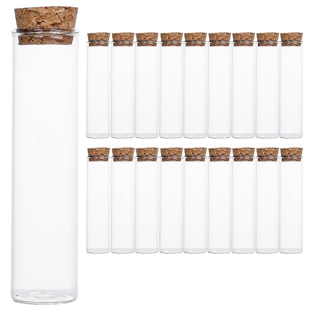 20pcs Sample Bottle Specimen Display Bottle Glass Matches Bottle With Cork