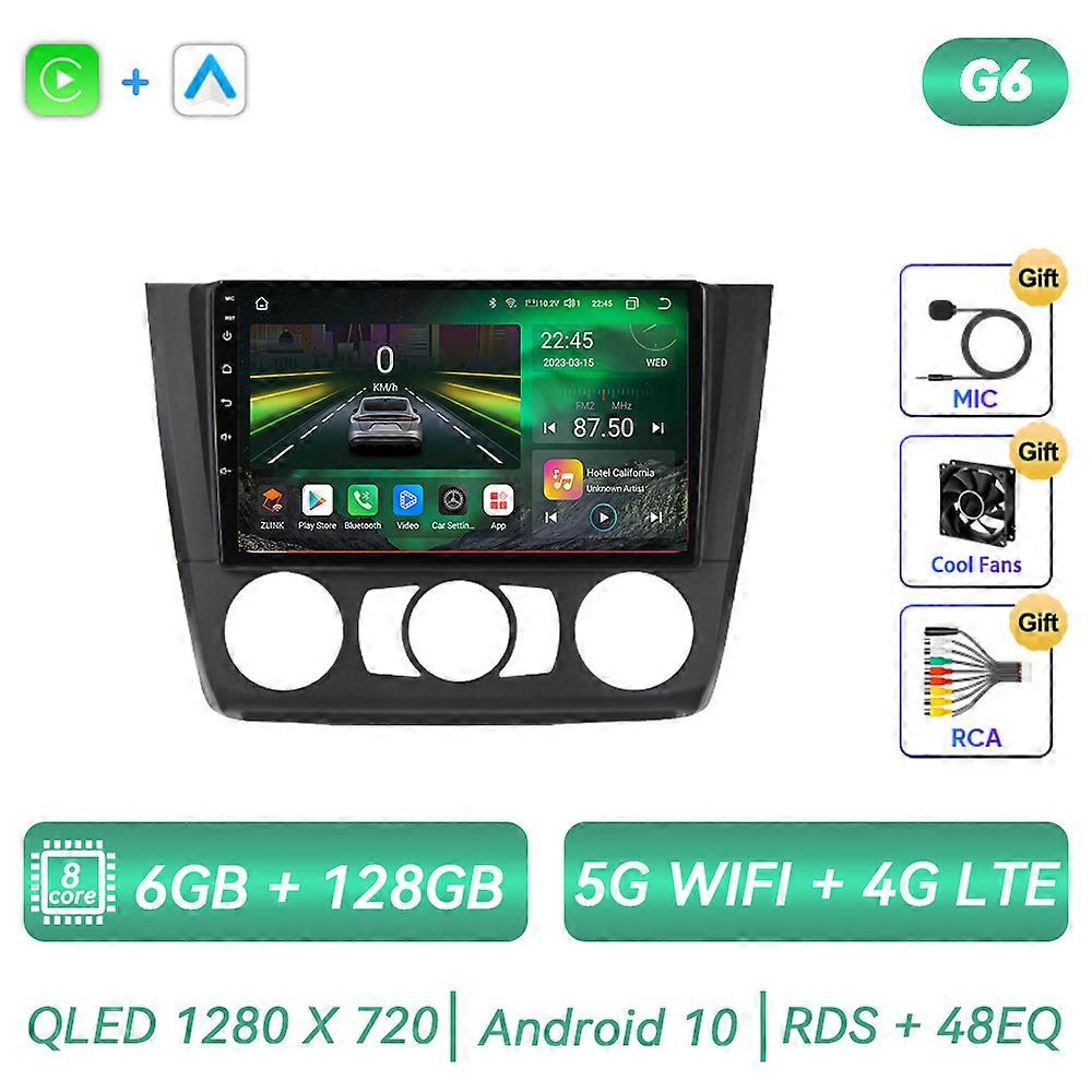 Für BMW 1er E81 E82 E87 E88 AT 2004 - 2012 Android Autoradio Multimedia Player GPS Navigation QLED Touchscreen Carplay