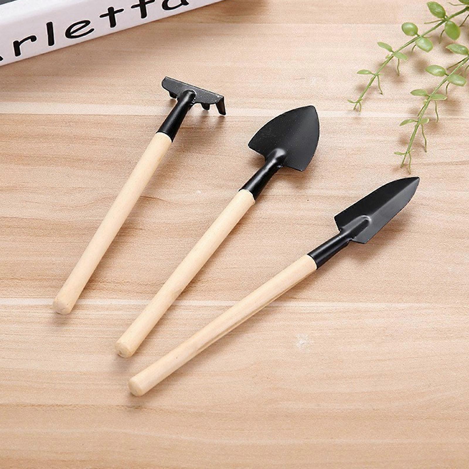 3PCS Transplanter Gardening Tools DURABLE STURDY Rake Trowel