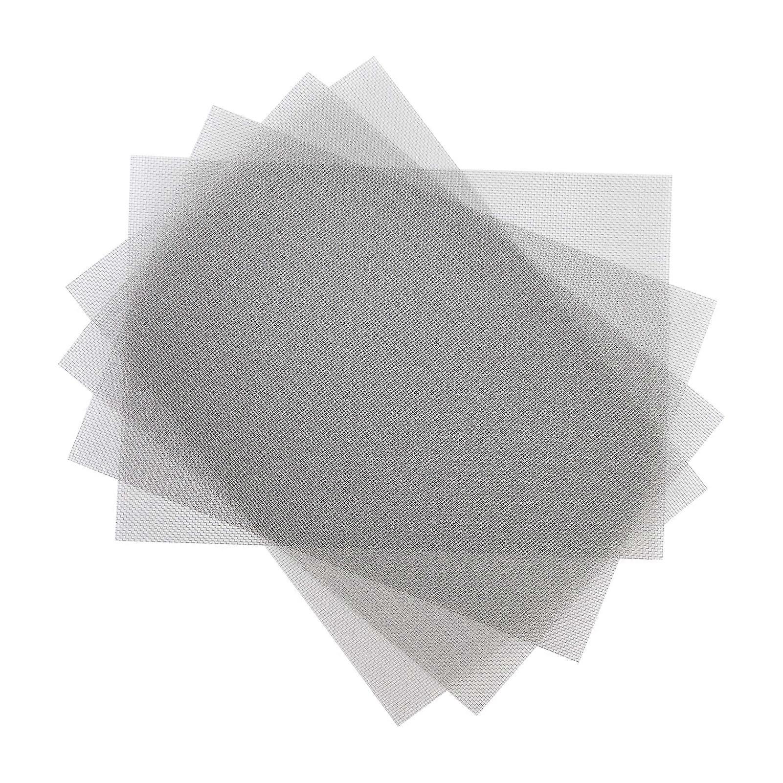 QingHai 4Pcs Wire Mesh Screen Uniform Weaving Stable Structures Multi-purpose Stainless Steel Square Prevent Mice Metal Mesh Household Use