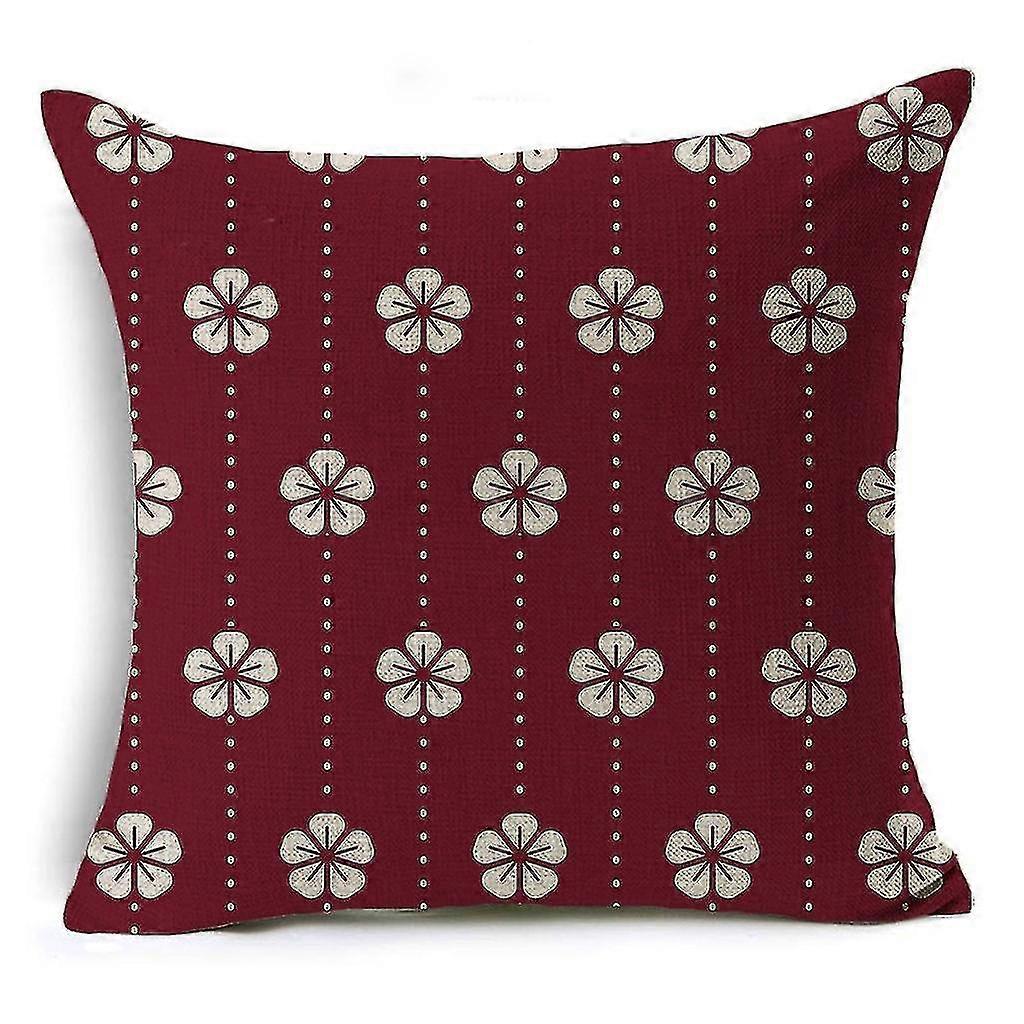 LINCMAN Housse d’oreiller géométrique en coton Bohemia Sofa Cushion Cover Home Decors