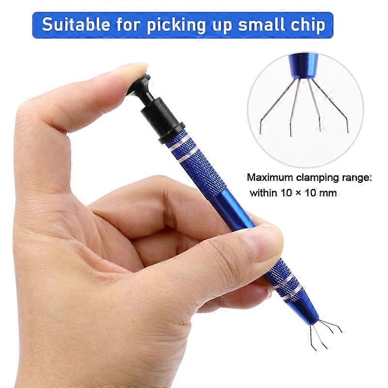 Mobile Phone Computer IC Extraction Tool Electronic Components Grabber Cotton Picker Computer Chip Tweezers Polishing Tool