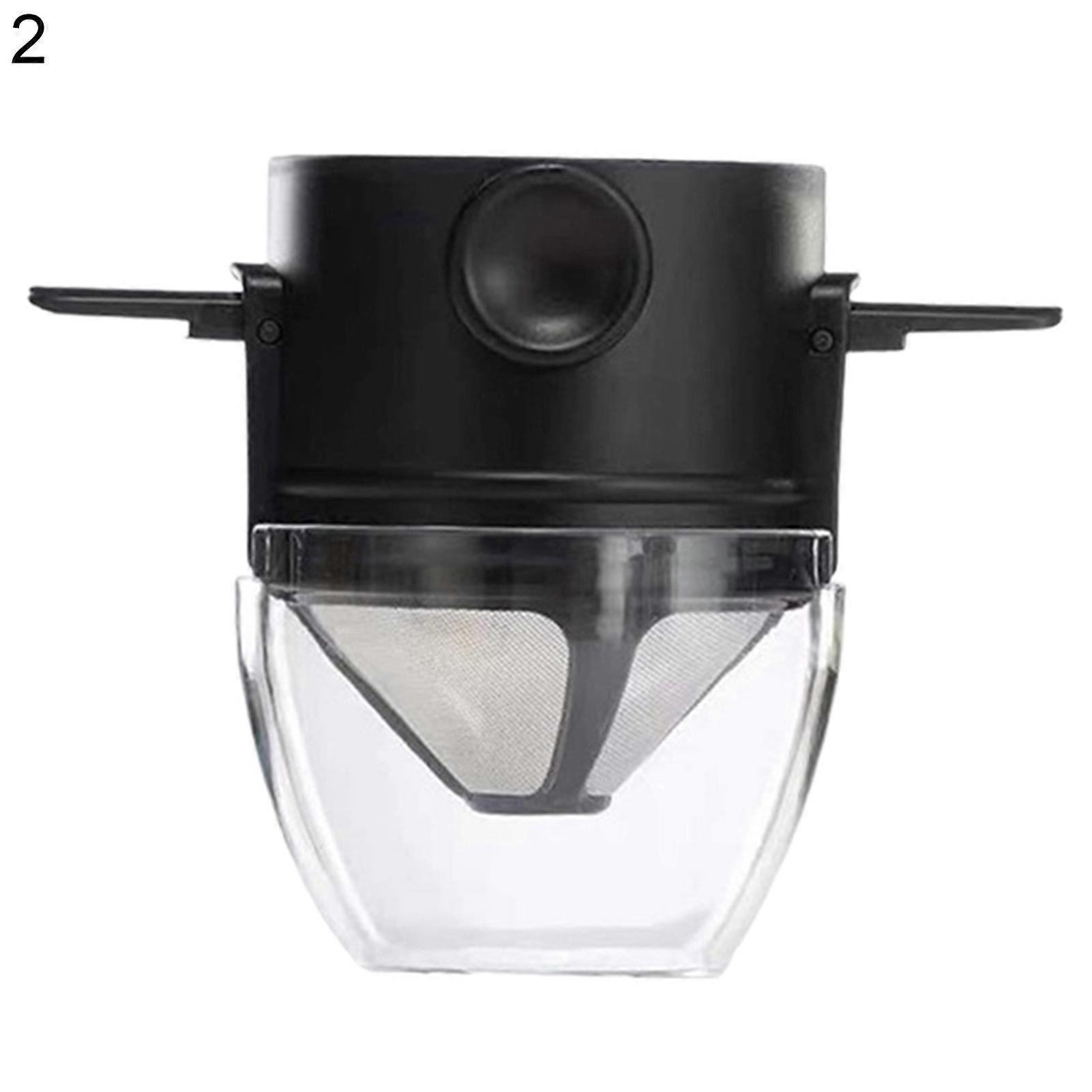 Ergonomic Retractable Coffee Filter Ergonomic Retractable Plastic Stable Even Filtration Coffee Strainer for Home
