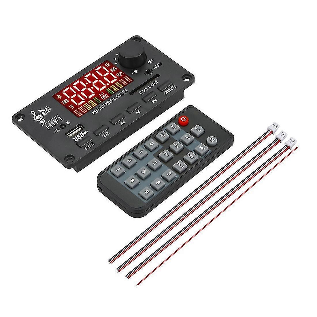 Mp3 Tooth Wma Wav Der Board 12v Wireless O Module Screen Aux Usb Auto Accessories