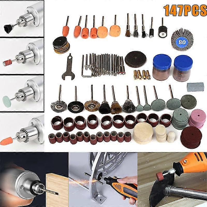 147Pcs/Set Rotary Accessories for Dremel Grinding Sanding Polishing Tools Kit S2024123015732
