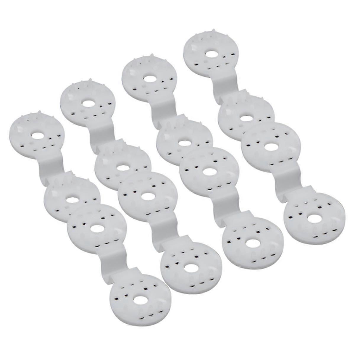 Shade Cloth Clip Sunshade Net Fixed Clip for Outdoor Garden Agricultural Anti-Bird Net Hook Net Buckle(200PCS) White