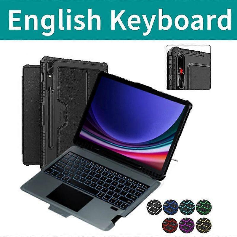 Keyboard compatible for Samsung Galaxy Tab S9 Plus Case Nillkin Bumper Combo Backlight Keyboard Case compatible for Samsung Galaxy Tab S9 11inch Com
