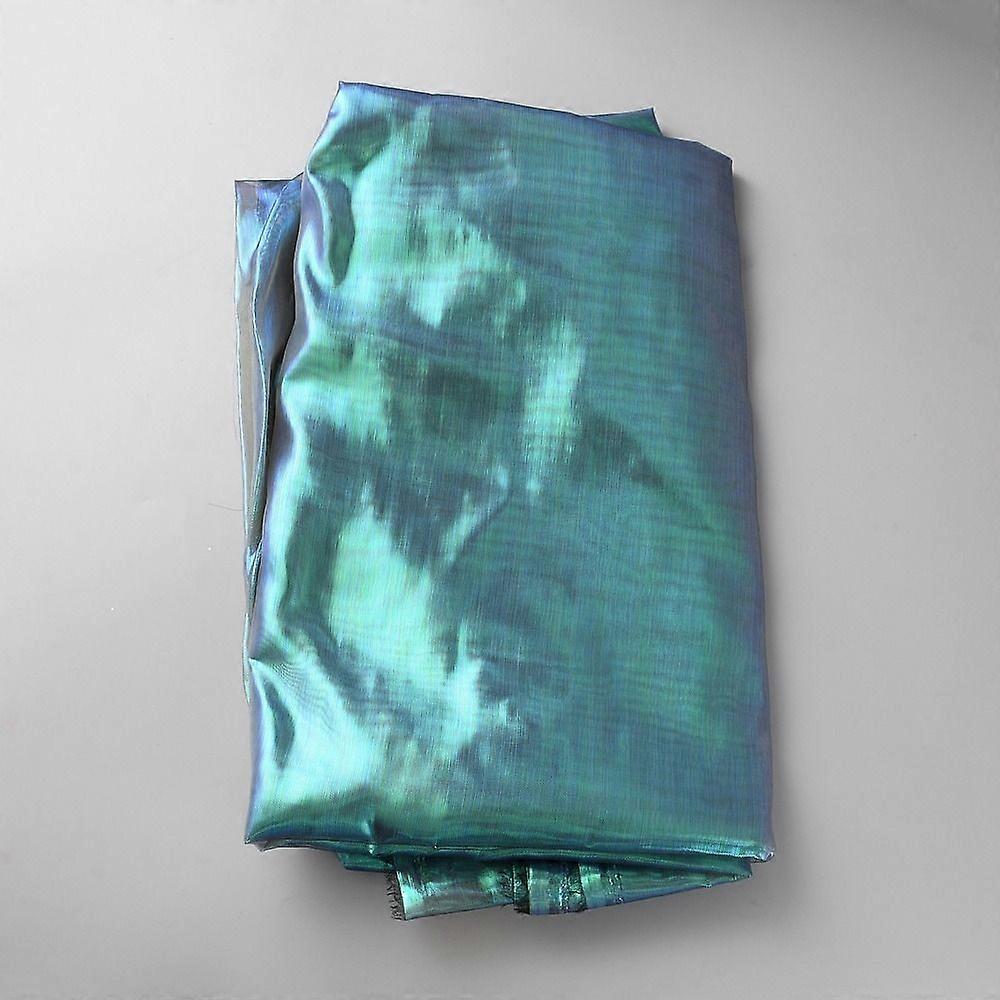 Laser Polyester Fabric for Stage Show Decoration Teal 1500mm 6m/pc