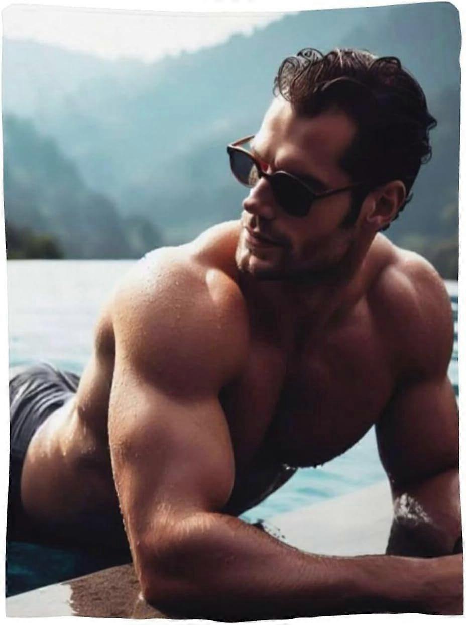 Henry Cavill-Soft Cozy Flannel Blanket,Lightweight Plush Throw Blanket MI-930