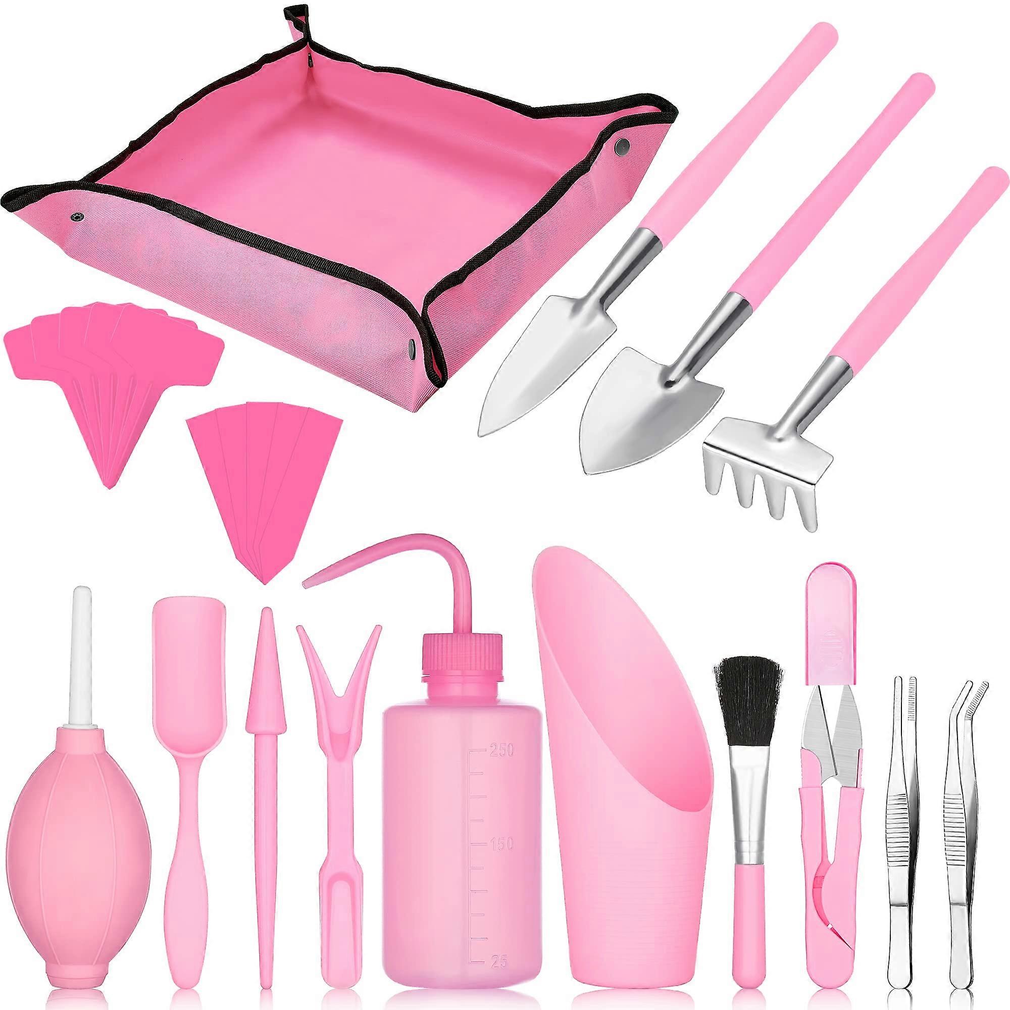 24 pcs mini garden tools set for succulent care